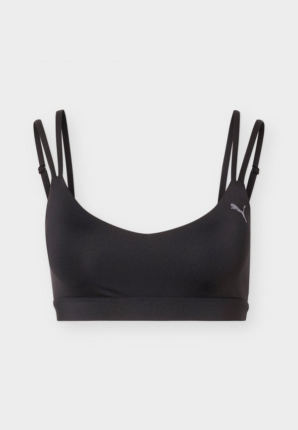 Puma SHAPE BRA LOW - Light support sports bra - black