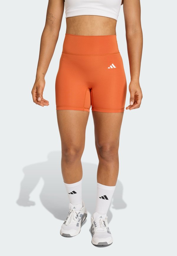 adidas Performance OPTIME ESSENTIALS WORKOUT SHORT LEGGINGS - Leggings - fox orange