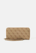 Guess BRENTON ZIP AROUND - Wallet - latte logo
