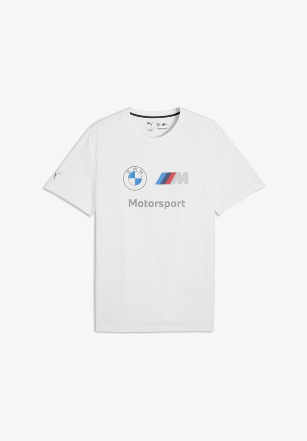 Puma BMW MMS ESS LOGO TEE - Print T-shirt - white