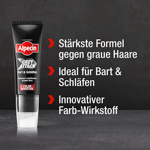 Shampoo Grey Attack Bart & Schläfen Color Booster Alpecin