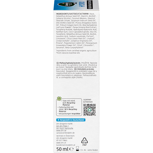 Feuchtigkeitscreme Hydro alverde MEN