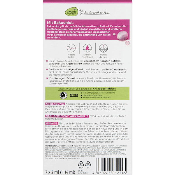Ampullenkur  Kollagen Boost (7x2 ml) alverde NATURKOSMETIK