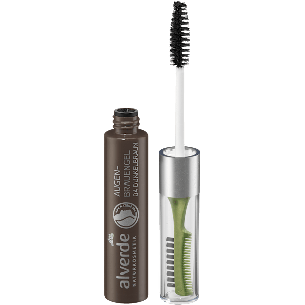 Augenbrauengel 04 Dunkelbraun alverde NATURKOSMETIK