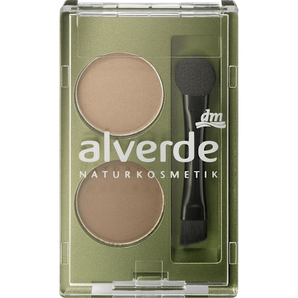 Augenbrauenpuder Duo 02 Medium alverde NATURKOSMETIK