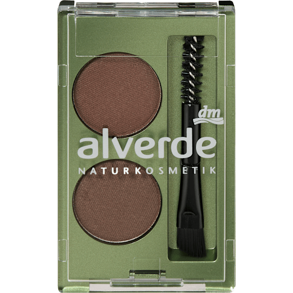 Augenbrauenpuder Duo 03 Dark alverde NATURKOSMETIK