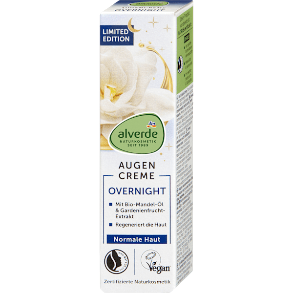 Augencreme Overnight alverde NATURKOSMETIK