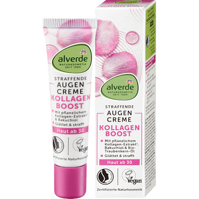 alverde NATURKOSMETIK Eye cream firming collagen boost, 15 ml