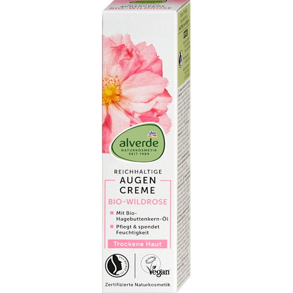 Augencreme Wildrose alverde NATURKOSMETIK