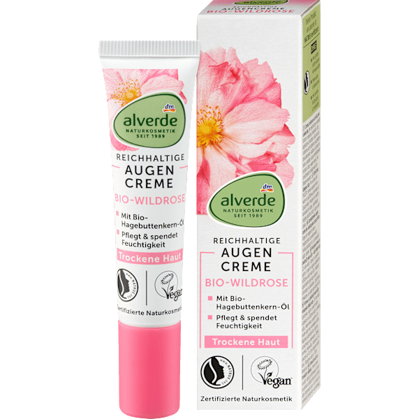 Augencreme Wildrose alverde NATURKOSMETIK