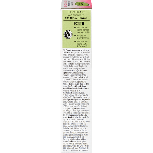 Augencreme Wildrose alverde NATURKOSMETIK