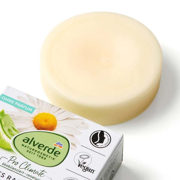 Festes Rasierstück Aloe Vera & Kamille alverde NATURKOSMETIK