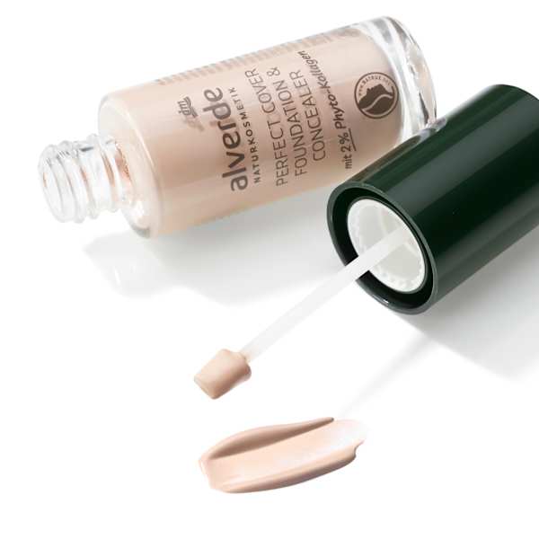 Foundation & Concealer Perfect Cover mit 2% Phyto-Kollagen 05 Porcelain alverde NATURKOSMETIK
