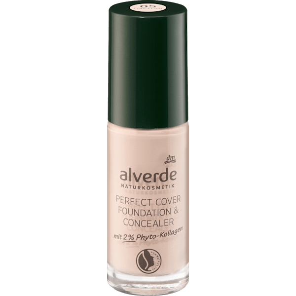 Foundation & Concealer Perfect Cover mit 2% Phyto-Kollagen 05 Porcelain alverde NATURKOSMETIK