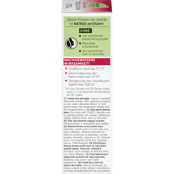 Gesichtscreme Anti-Falten Vital reife Haut alverde NATURKOSMETIK