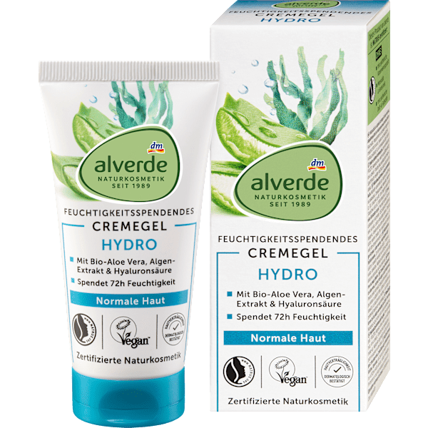 Gesichtscreme Gel Hydro feuchtigkeitsspendend alverde NATURKOSMETIK
