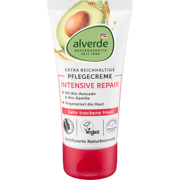 Gesichtscreme Intensiv Repair Avocado alverde NATURKOSMETIK