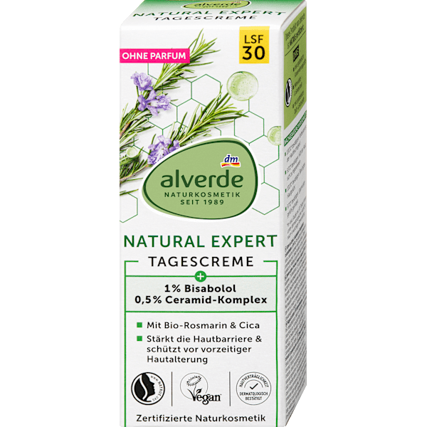 Gesichtscreme Natural Expert LSF30 alverde NATURKOSMETIK