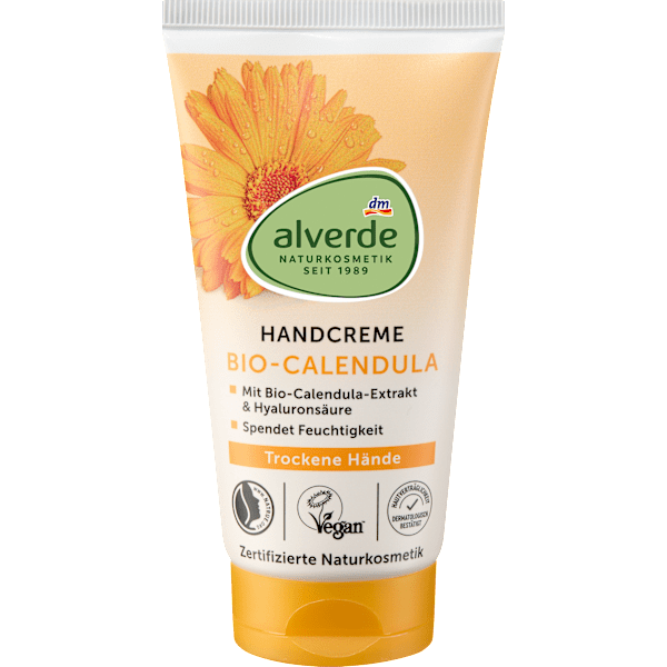 Hand- & Nagelcreme Calendula & Hyaluronsäure alverde NATURKOSMETIK