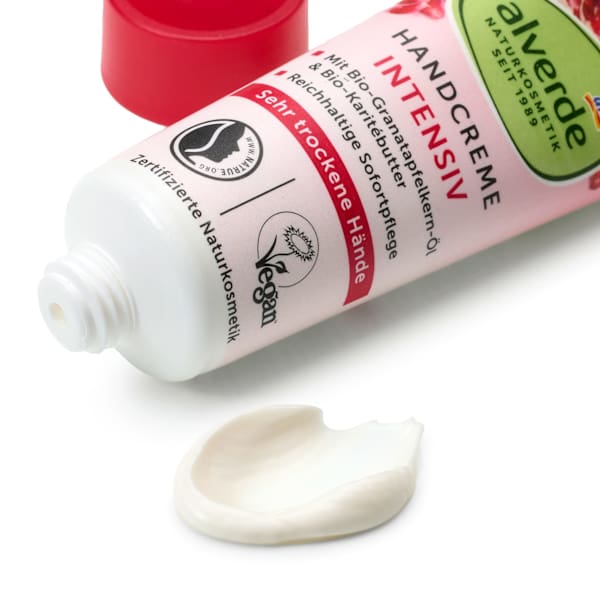 Handcreme Granatapfel & Karitébutter, Reisegröße alverde NATURKOSMETIK