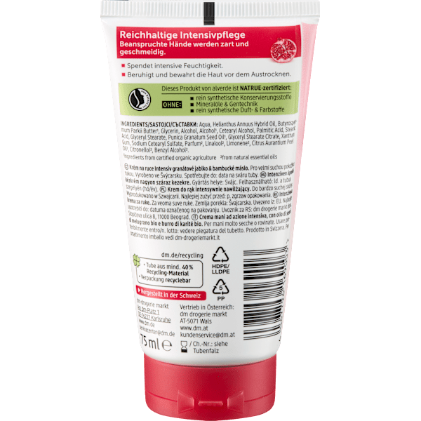Handcreme Granatapfel & Karitébutter alverde NATURKOSMETIK