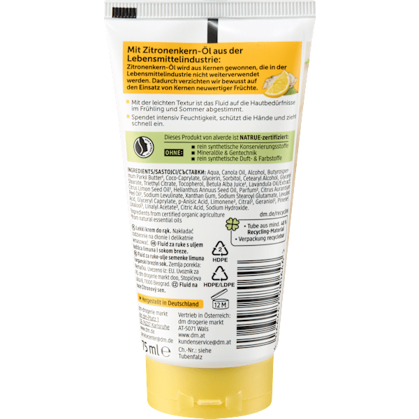Handfluid Zitronentraum alverde NATURKOSMETIK