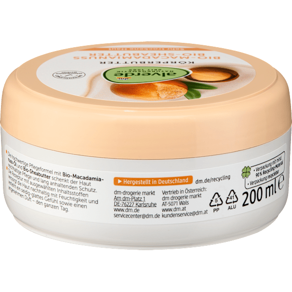 Körperbutter Macadamianuss alverde NATURKOSMETIK