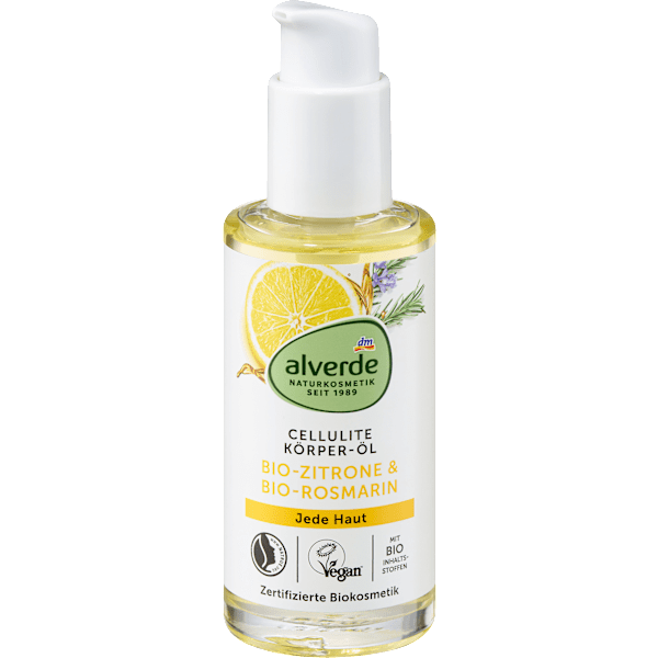 Körperöl Cellulite Zitrone & Rosmarin alverde NATURKOSMETIK