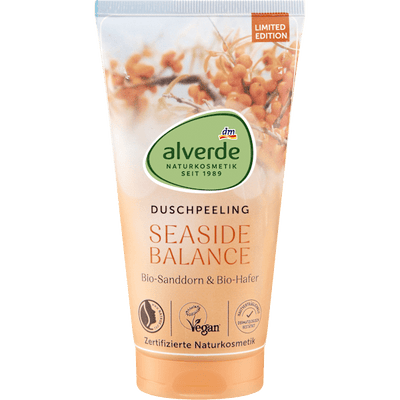 alverde NATURKOSMETIK Body peeling Seaside Balance sea buckthorn & oats, 150 ml