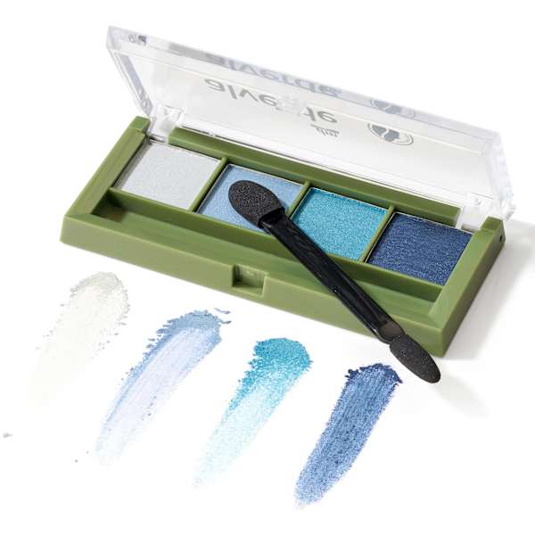 Lidschatten Palette Quattro 91 Aquatic Blue alverde NATURKOSMETIK