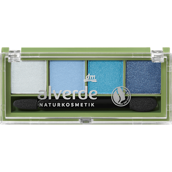 Lidschatten Palette Quattro 91 Aquatic Blue alverde NATURKOSMETIK