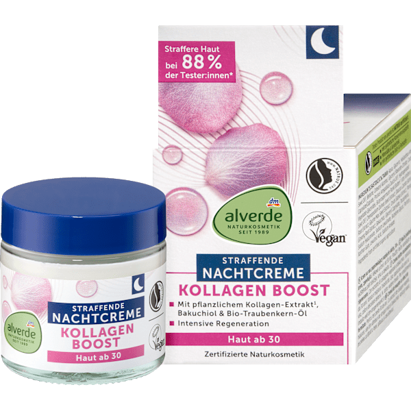 Nachtcreme Kollagen Boost alverde NATURKOSMETIK