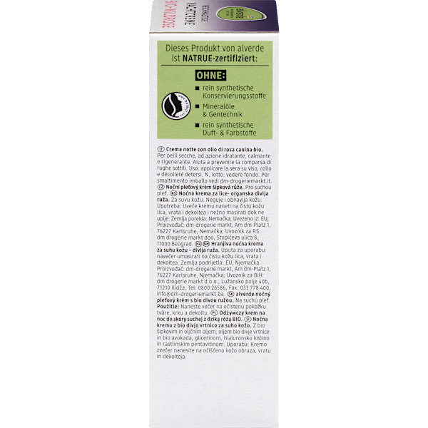 Nachtcreme Wildrose alverde NATURKOSMETIK