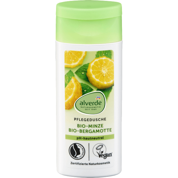Pflegedusche Minze Bergamotte, Reisegröße alverde NATURKOSMETIK