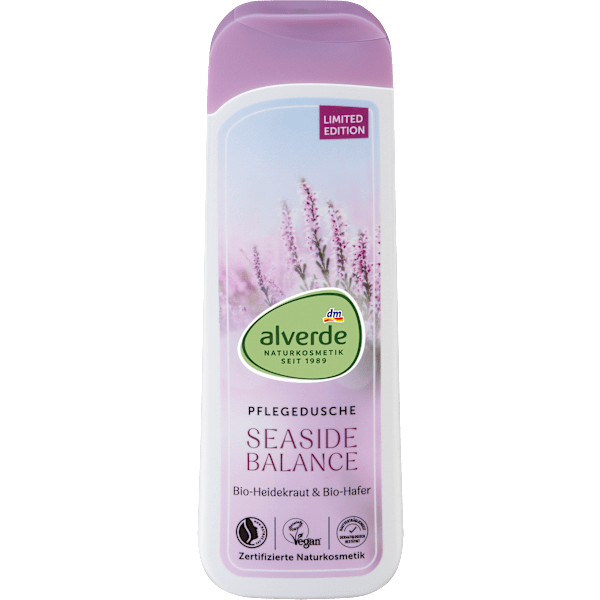 Pflegedusche Seaside Balance Heidekraut & Hafer alverde NATURKOSMETIK