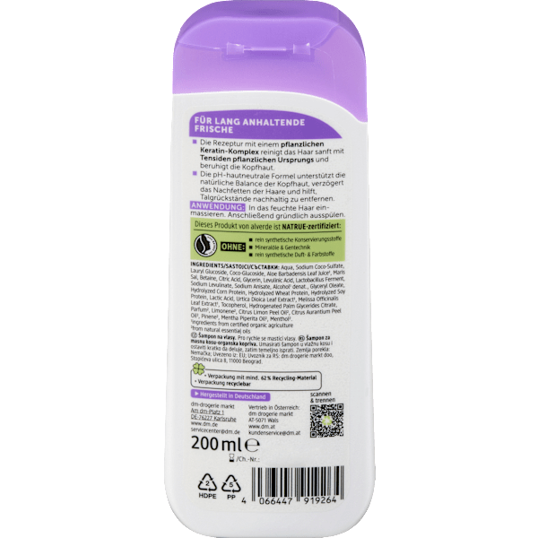 Shampoo Anti-Fett alverde NATURKOSMETIK