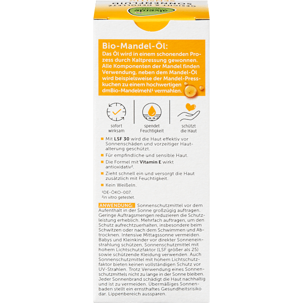 Sonnenfluid Gesicht sensitiv, LSF 30 alverde NATURKOSMETIK