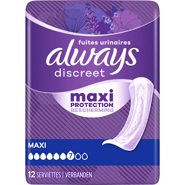 discreet Einlagen Inkontinenz Maxi Vorteilspack (4x12 St) always