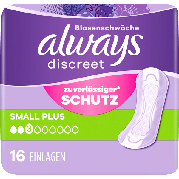 discreet Einlagen Inkontinenz Small Plus always
