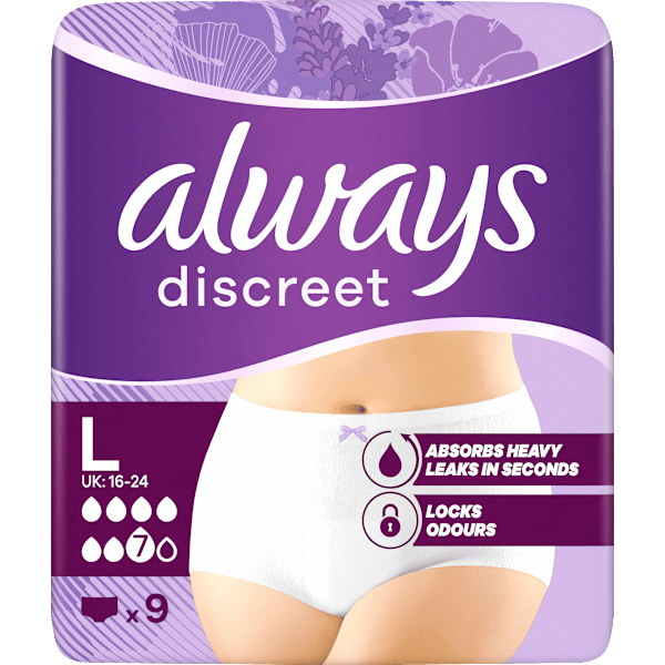 discreet Pants Inkontinenz Plus Gr. L always