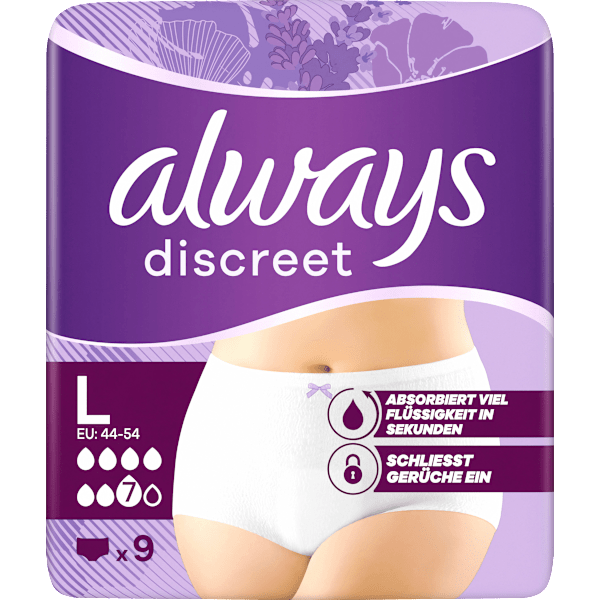 discreet Pants Inkontinenz Plus Gr. L always