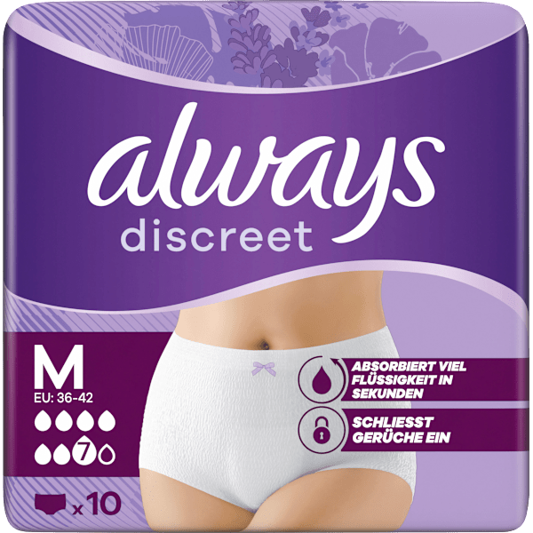 discreet Pants Inkontinenz Plus Gr. M always