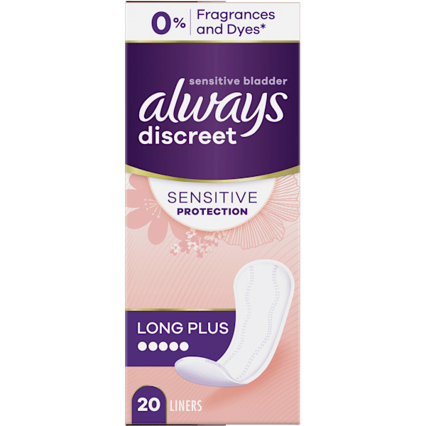 discreet Slipeinlagen Inkontinenz Sensitive Long Plus always
