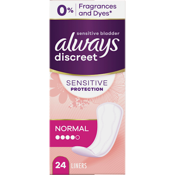 discreet Slipeinlagen Inkontinenz Sensitive Normal always