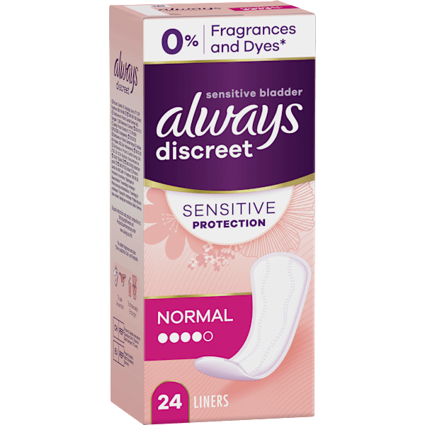 discreet Slipeinlagen Inkontinenz Sensitive Normal always