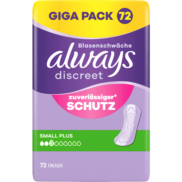 Einlagen Inkontinenz Small Plus, Big Pack always