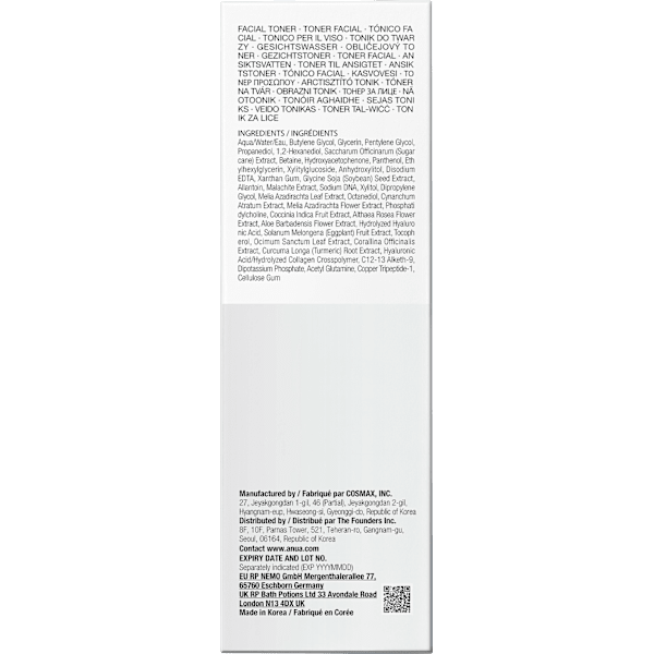 Gesichtswasser PDRN Booster Toner 100 Hyaluronic Acid Anua