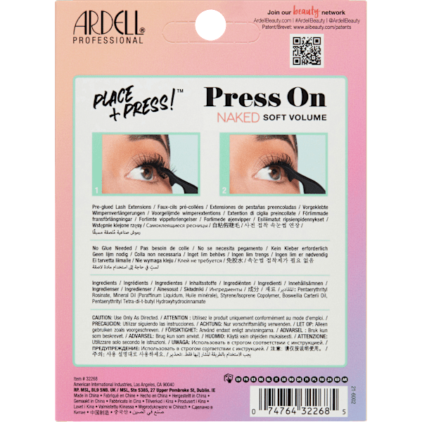Künstliche Wimpern Set Naked Press On Soft Volume ARDELL