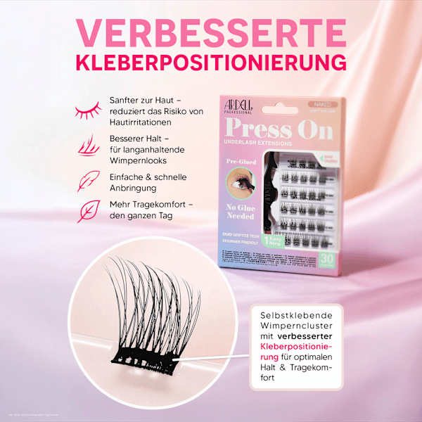Künstliche Wimpern Set Naked Press On Soft Volume ARDELL
