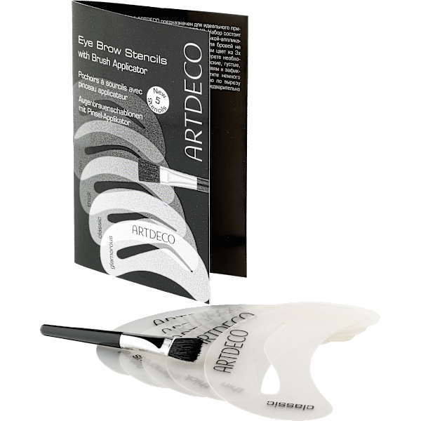 Augenbrauenschablone Eye Brow Stencils & Brush Applicator ARTDECO